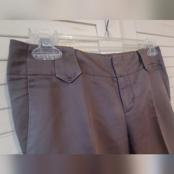 Banana Republic Martin Fit 00P Wide Leg Slacks mushroom color - Picture 2 of 12